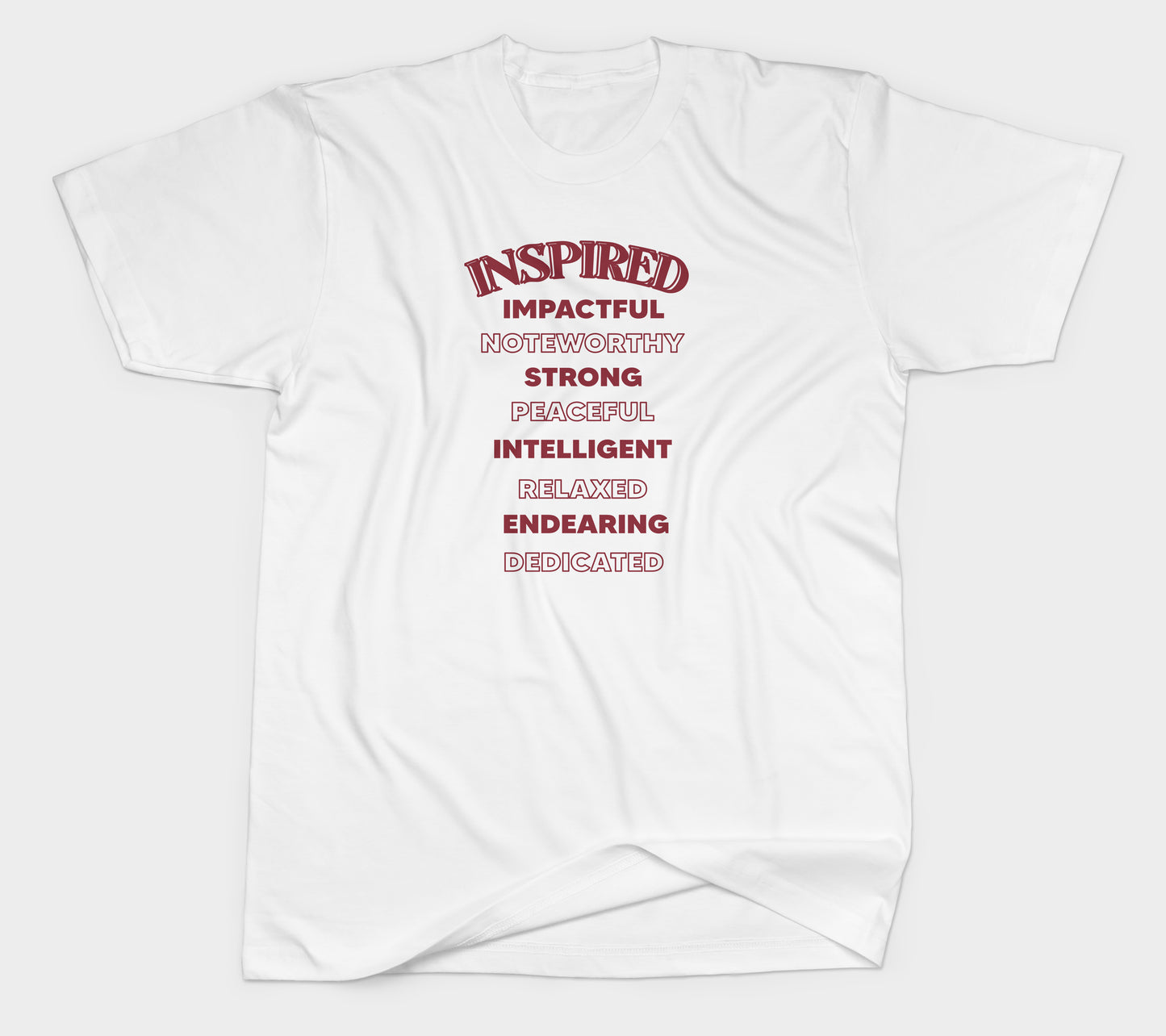 INSPIRED Short Sleeve T-Shirt – Wear It. Live It. Give Back. (WHITE)